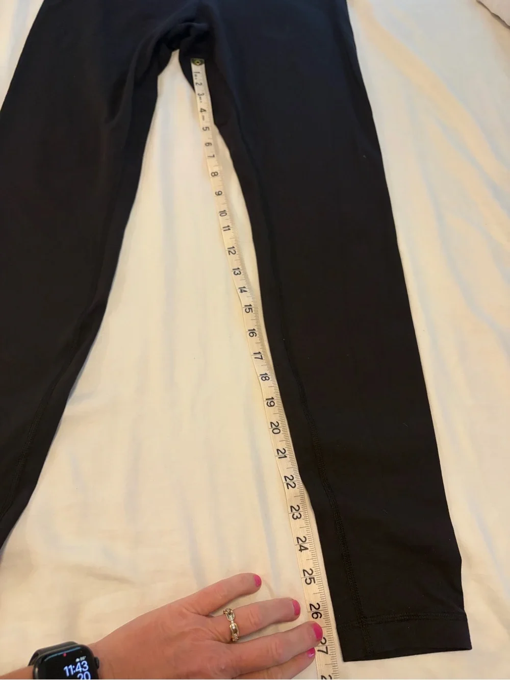 lululemon athletica Black Workout Leggings with Reflective Logo